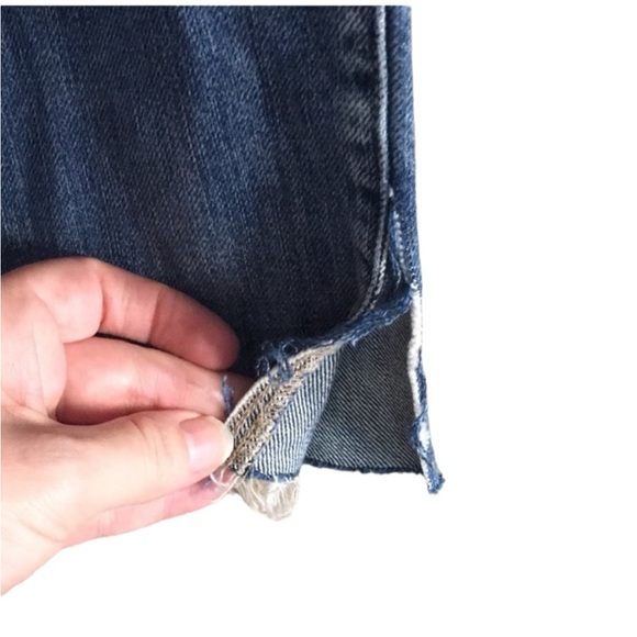 EUC Flying Monkey Button Fly Crop Fray Jeans - Picture 4 of 12